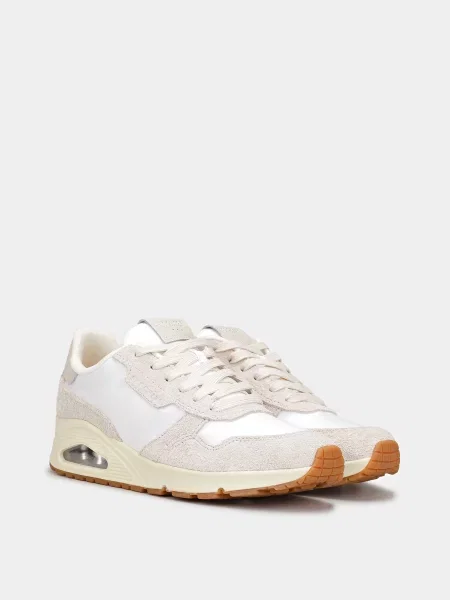 Кожаные повседневные кроссовки Skechers белые