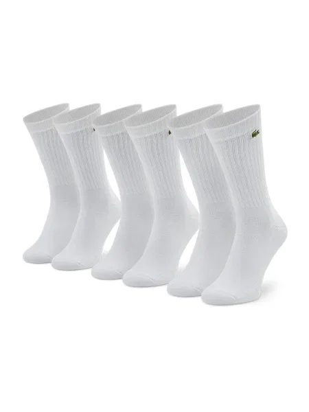 Tenisové pančuchy Lacoste biela