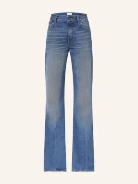 Haikure Dżinsy Z Rozszerzanymi Nogawkami Flora blau niebieskie