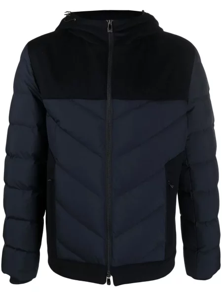 Geacă Corneliani cu glugă albastru