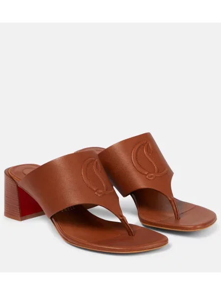 Sandale Christian Louboutin din piele negru