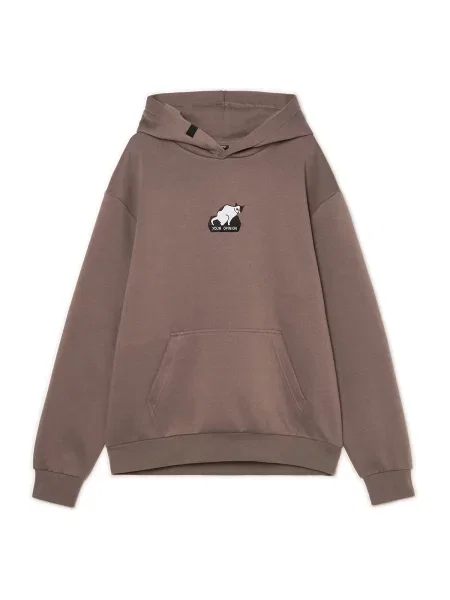 Cropp Світшот з вишивкою коричневий