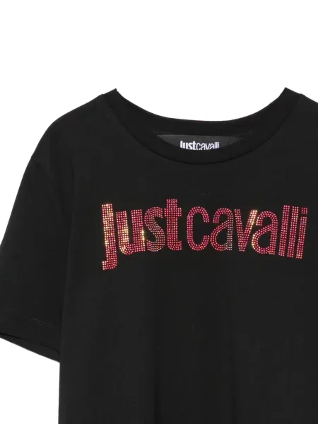 Tricou Just Cavalli cu autograf negru