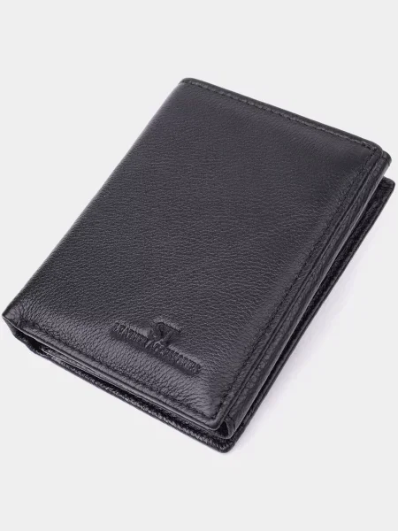 ST Leather Accessories Гаманець Шкіра чорний