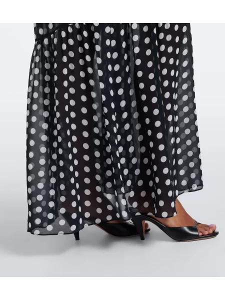Rochie maxi Alexandra Miro cu buline negru