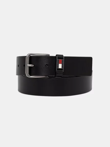 Tommy Jeans curea pentru bărbați din piele negru