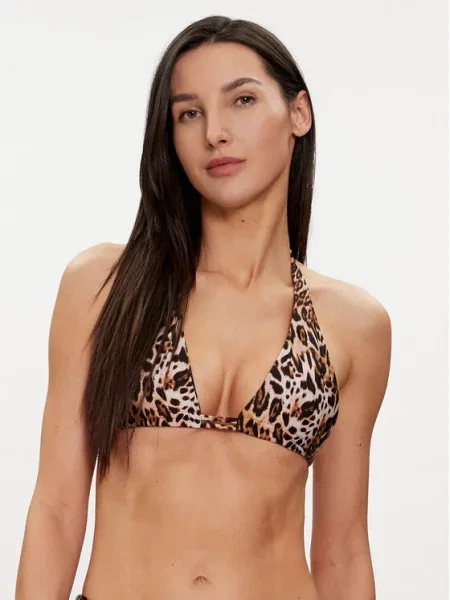 Guess Góra od bikini brązowy