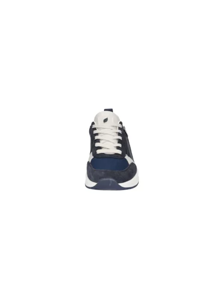 Sneakersy Waldläufer skórzane niebieskie