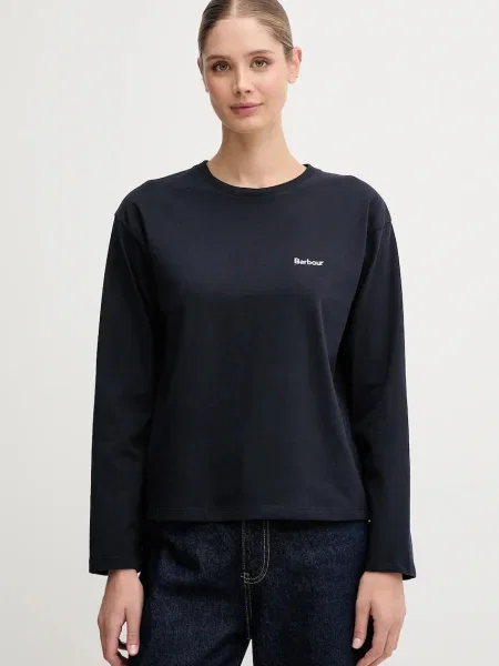 Блуза с дълги ръкави Barbour LAVENSDALE тъмносиньо