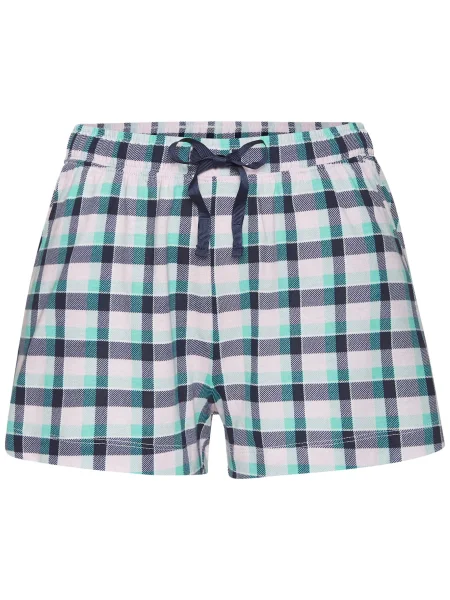 S.Oliver Pantaloni de pijama bleumarin / verde limetă alb