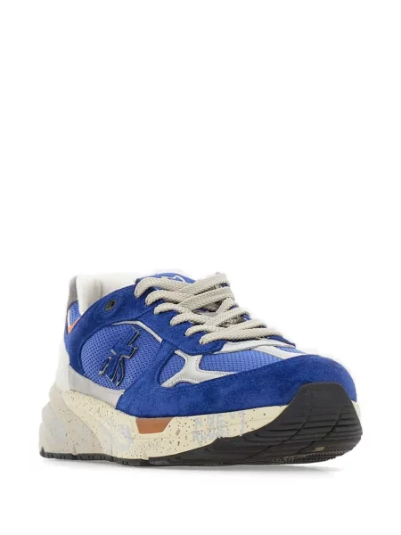 Sneakerși Premiata din piele de căprioară albastru