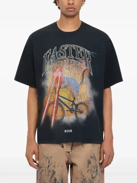 Tricou Msgm cu imagine negru