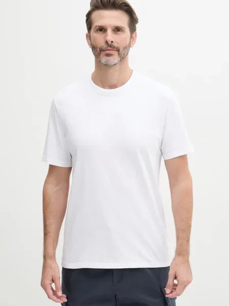 Krátky tričko Calvin Klein Jeans s krátkymi rukávmi biela