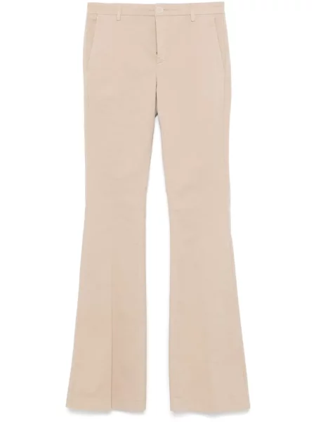 Pantaloni Twinset din țesătură twill