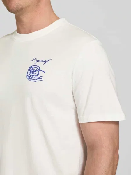T-shirt z nadruk z motywem model EGEBJERG' Casual Friday biała