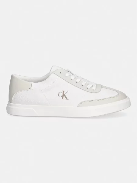 Sneakerși Calvin Klein Jeans alergare bej