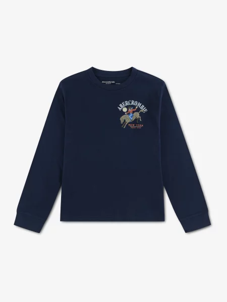 Abercrombie & Fitch Tricou bleumarin / albastru deschis / verde roșu