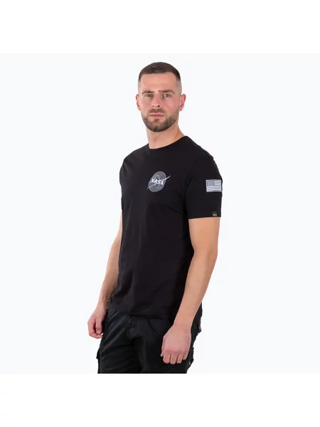 Férfi póló Alpha Industries Space Shuttle T black Space Shuttle T fekete