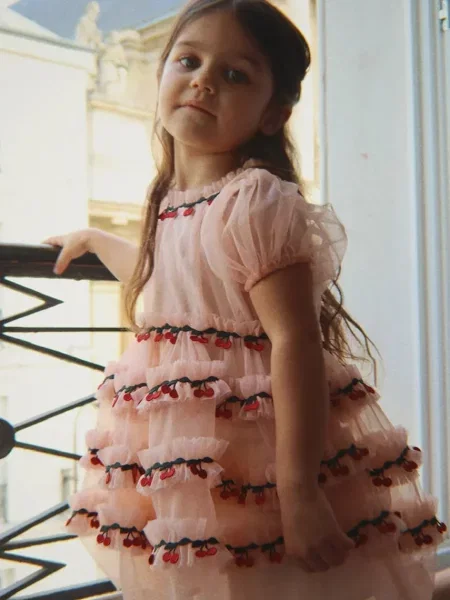 Konges Sløjd šaty babydoll JOELLE DRESS ružová