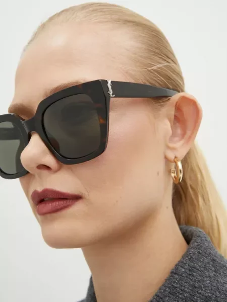 Saint Laurent Slnečné okuliare hnedá