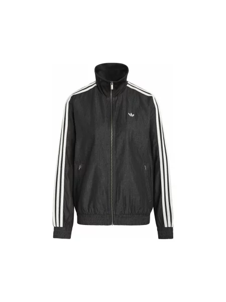 Džínsová bunda Adidas čierna