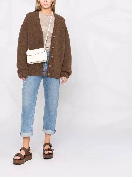 Geanta crossbody Valextra alb