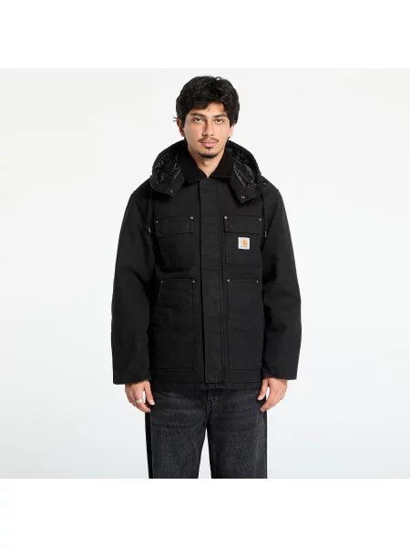 Bunda Carhartt WIP Ambel Coat UNISEX Black/ Black Stone Washed XL černá
