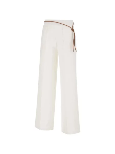 Pantaloni Herno cu legături alb