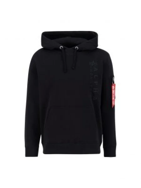 ALPHA INDUSTRIES Pulover roșu / negru alb