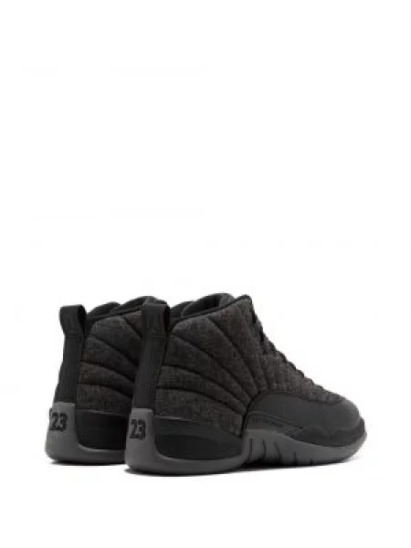 Vlněné retro tenisky Jordan 12 Retro černé