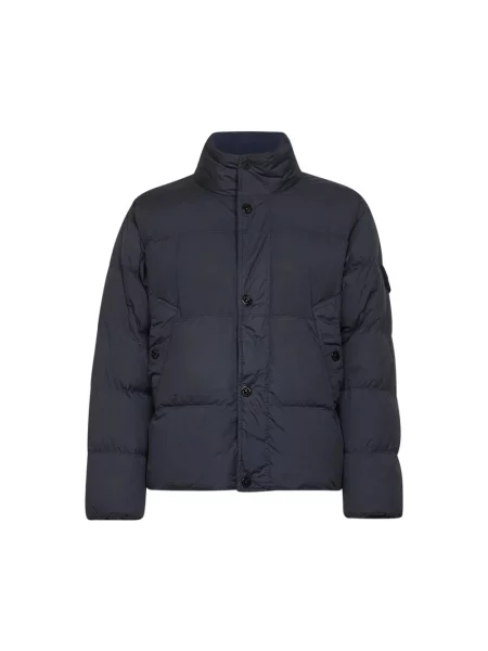 Kurtka puchowa Stone Island z kamieniami niebieska