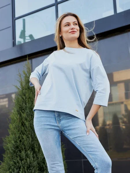 Лонгслив Umon голубой