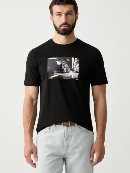 BOSS Orange tricou pentru bărbați din Te_Motors negru