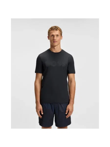 Koszulka damska BOSS Green Tee Active Logo krótki rękaw granatowa XS niebieska