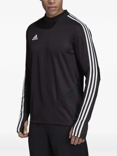 Pruhované krajkové pruhované tričko Adidas s vázáním šedé