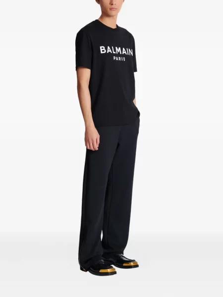 Tricou Balmain cu imagine negru