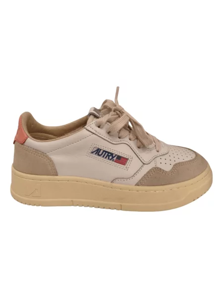 Sneakersy Autry skórzane beżowe