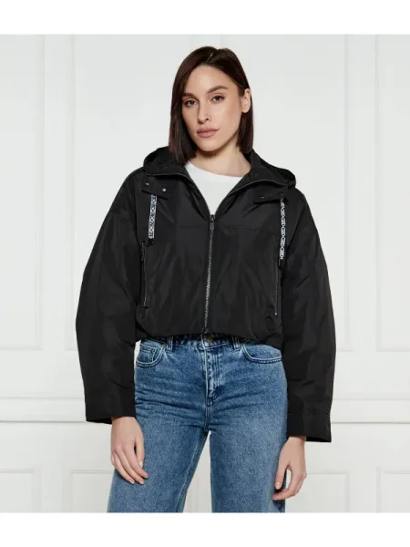 Michael Kors Geacă | Cropped Fit negru