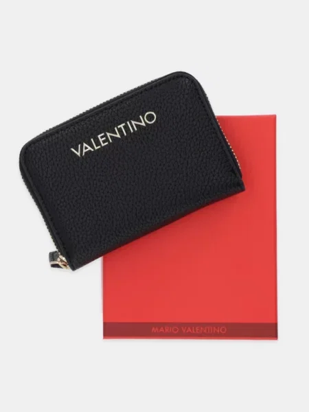 Кожаный кошелек Valentino Bags черный
