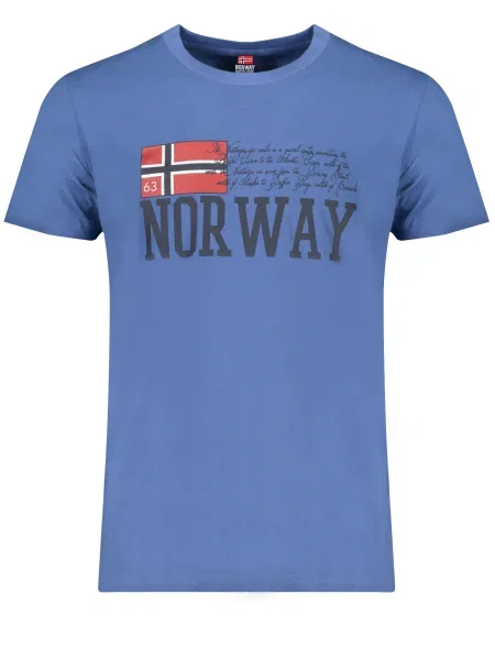 Tricou Norway 1963 scurt albastru