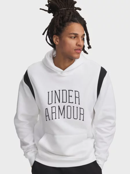 Флисовое худи Under Armour белое