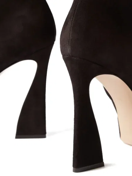 Botine Gianvito Rossi din piele de căprioară negru