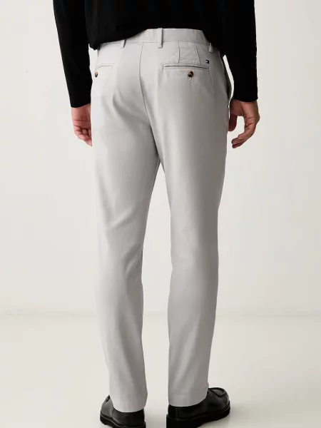 Tommy Hilfiger spodnie slim fit z szare