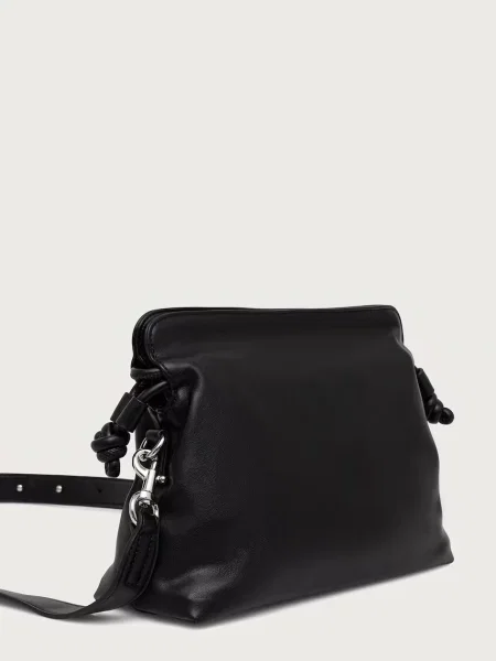 United Colors of Benetton geantă crossbody pentru femei cu imitație de piele negru
