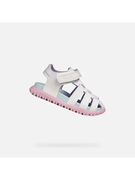 Sandały GEOX B SANDAL FUSBETTO GI biały