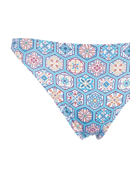 Bikini Solid & Striped w paski niebieski