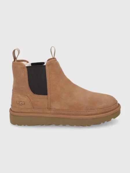 UGG Botine din piele întoarsă bărbați maro