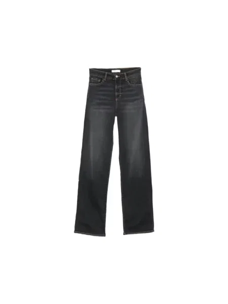 Jeansy straight leg Icon Denim czarne