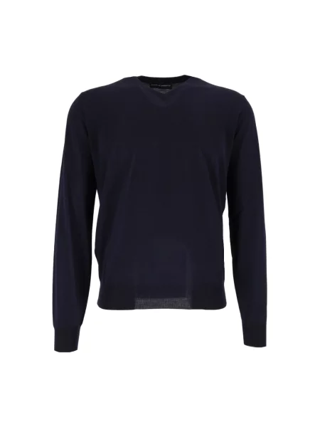 Sweter Filippo De Laurentiis wełniany niebieski