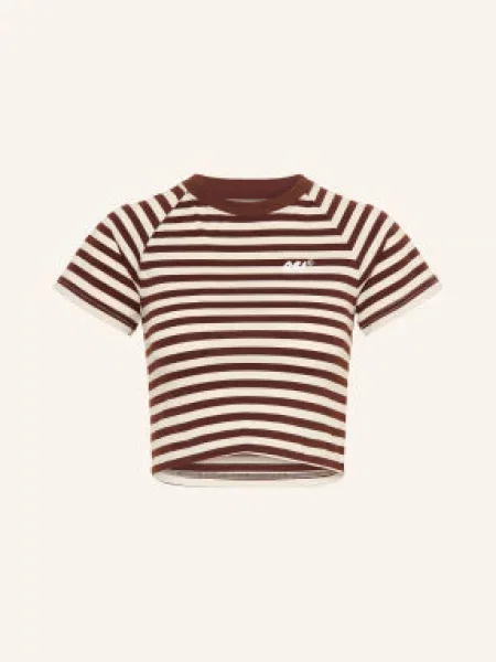Another Cotton Lab Krátké Tričko tmavě / krémová hnědá